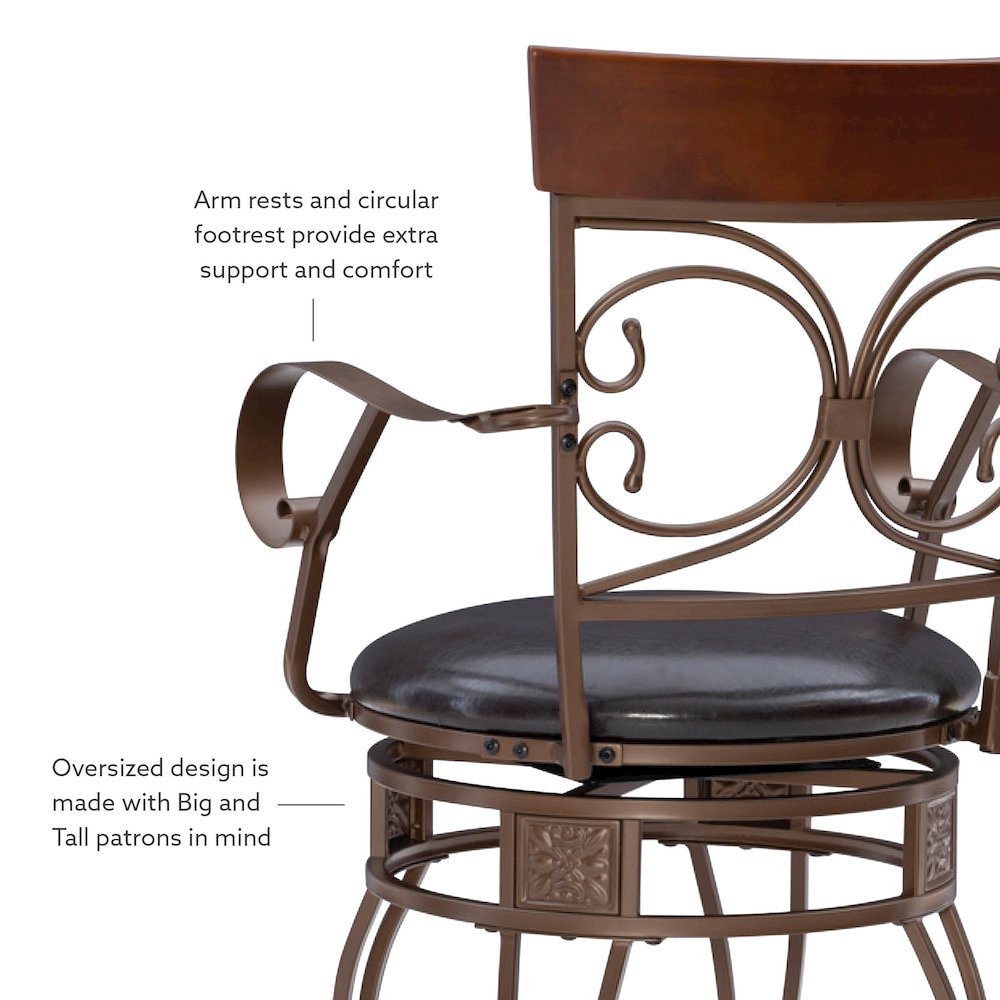 Beeson Big And Tall Counter Stool Arm. Picture 11