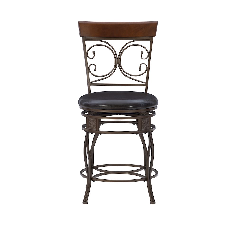 Big and Tall Back to Back Scroll Counter Stool. Picture 2