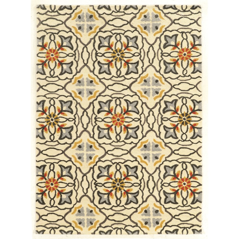 Trio Betti Ivory & Grey 5x7, Rug. Picture 1