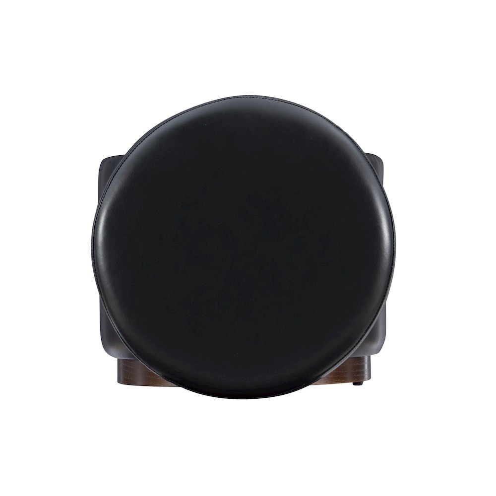 Blanche Storage Ottoman Black Pu. Picture 6