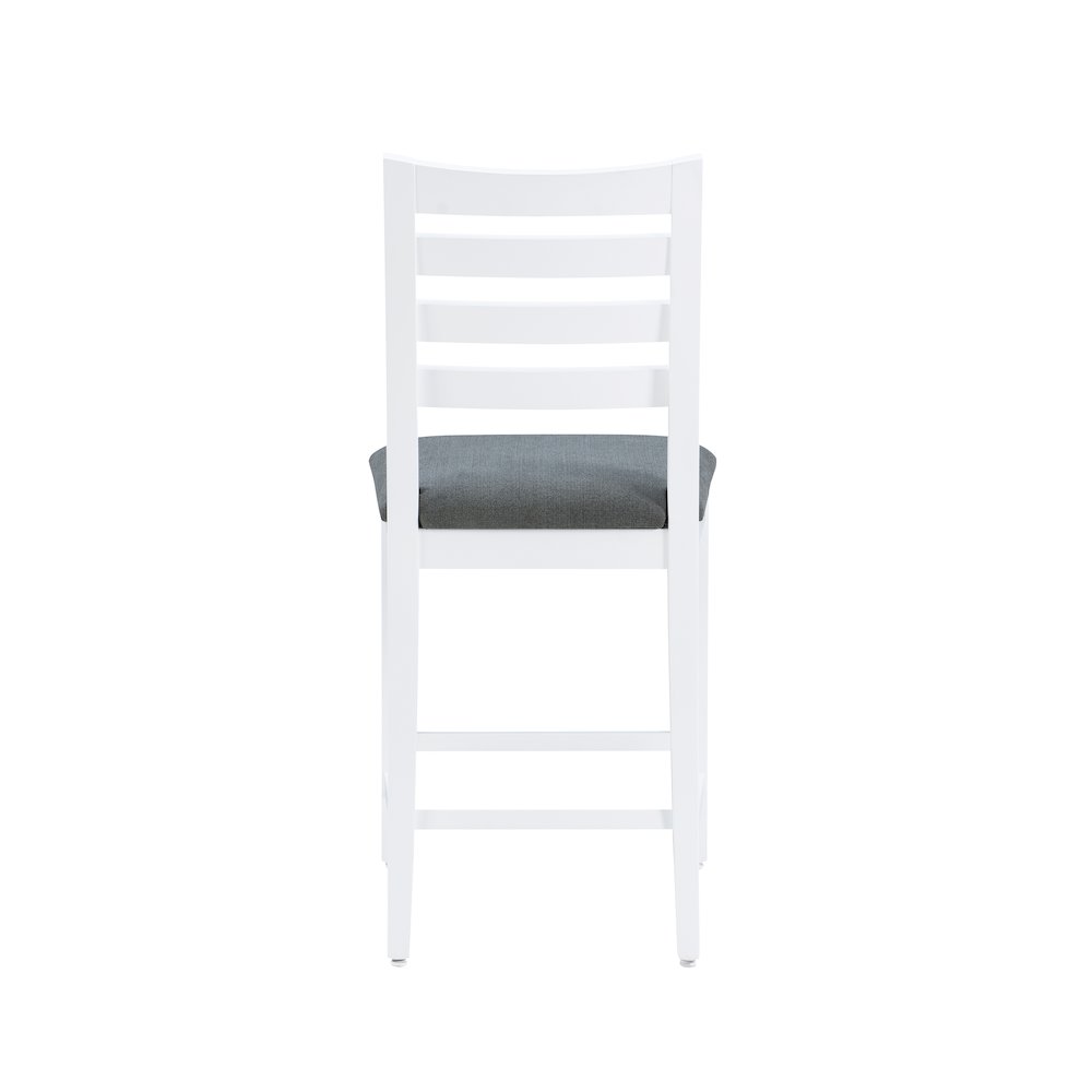 Flynn White Counter Stool Uph Seat. Picture 8