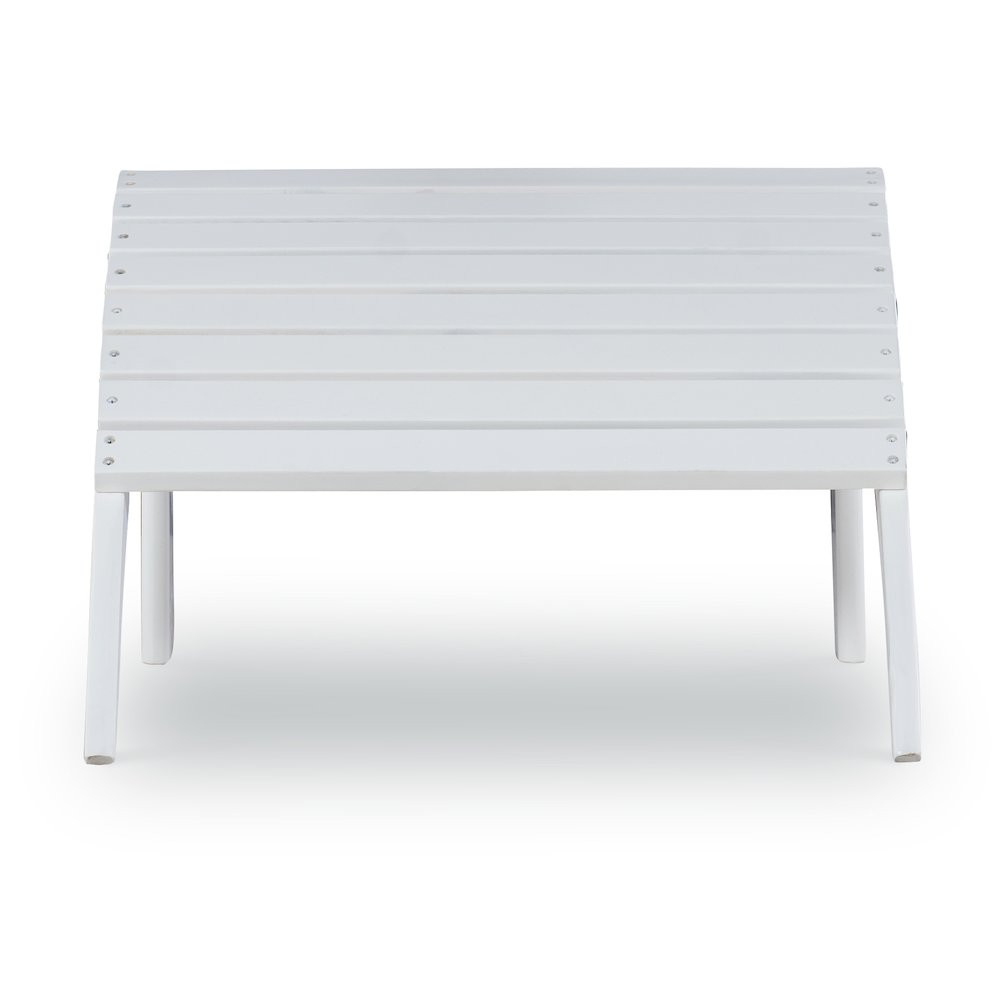 White Adirondack Ottoman. Picture 1