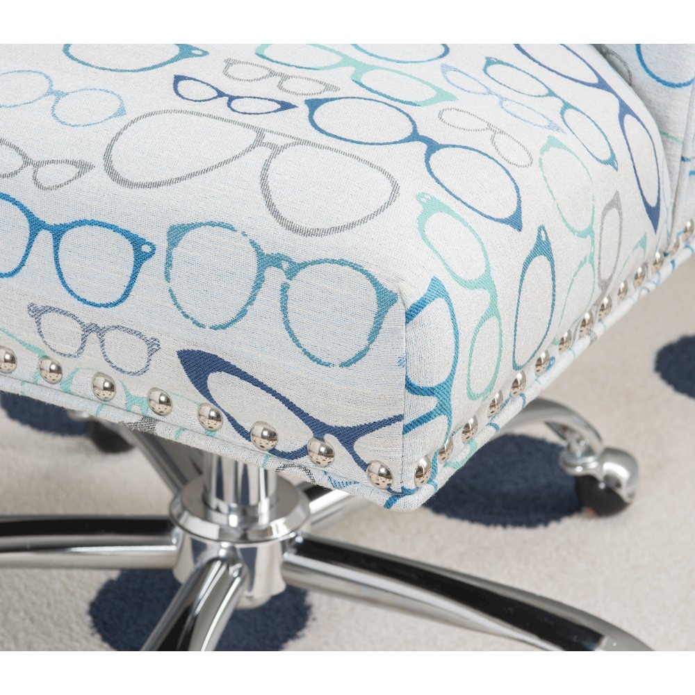 Draper Office Chair, Glasses Print. Picture 5
