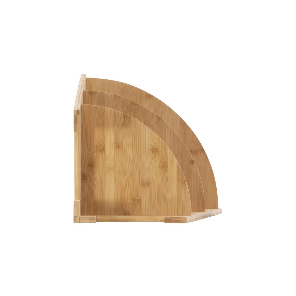 Bracken Bamboo Corner Shelf. Picture 5