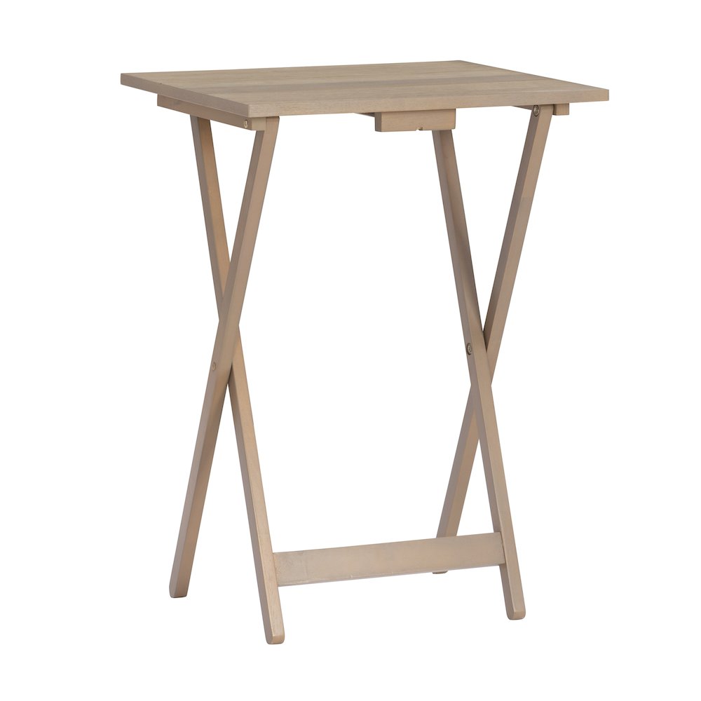 Driftwood Acacia Tray Table Set. Picture 12