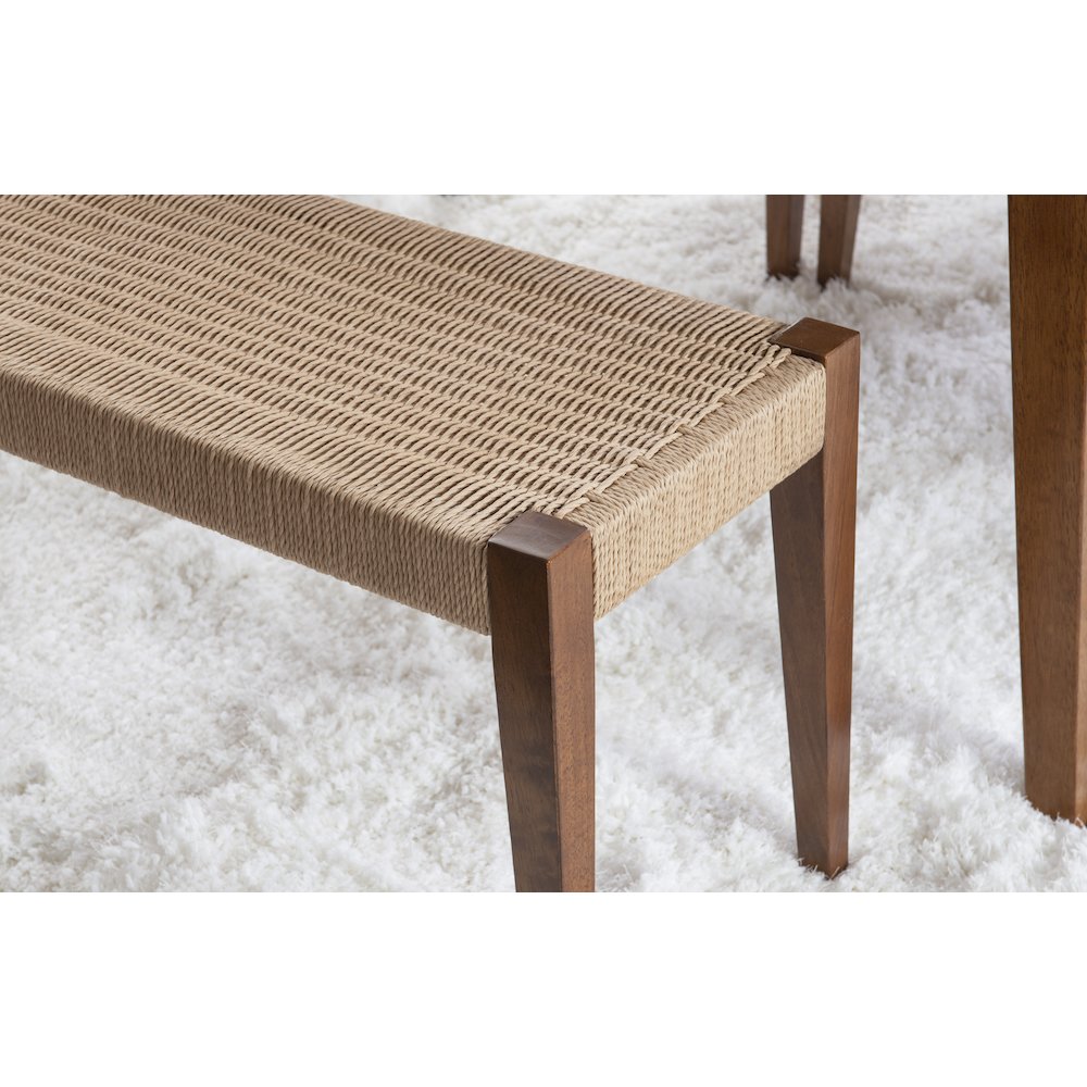 Cadence Dining Bench Brown. Picture 3