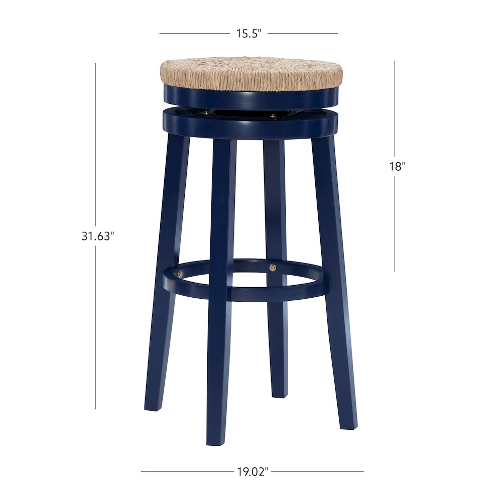 Morgan Barstool Navy Blue. Picture 7