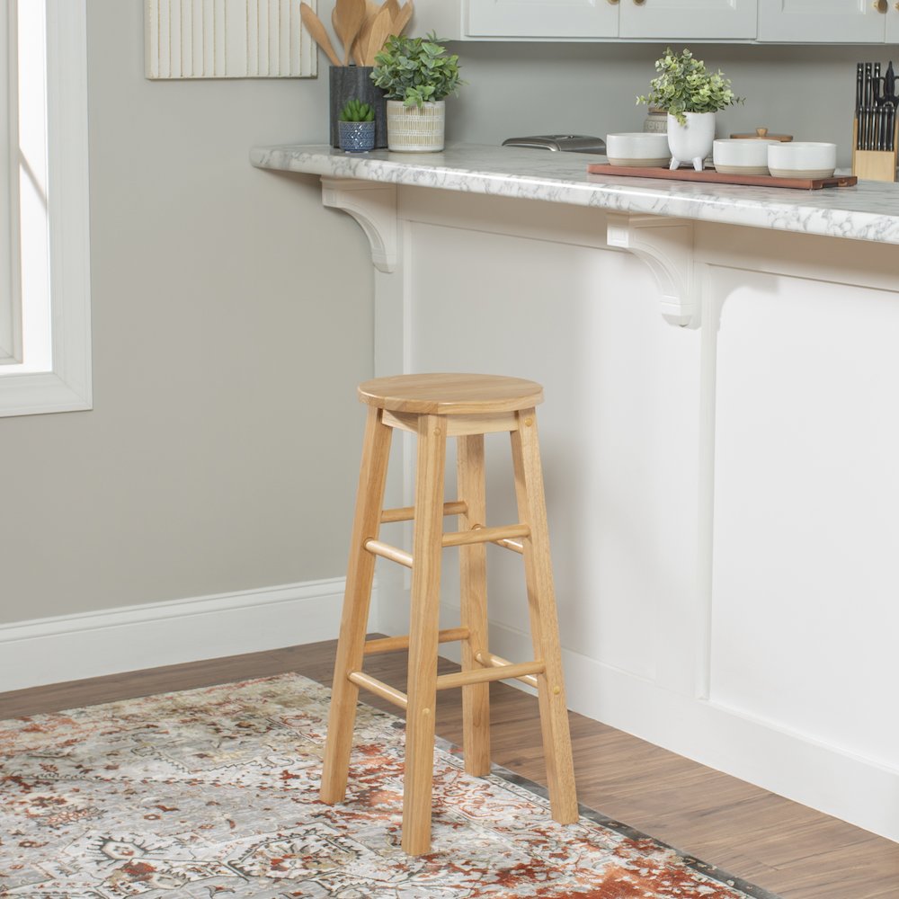 29 Inches Barstool With Round Seat. Picture 4