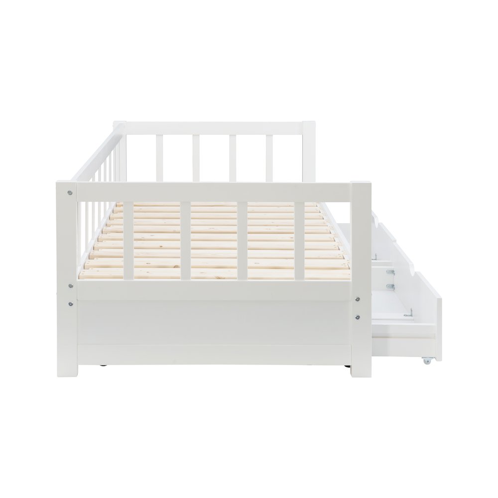 Hadley Storage Trundle Daybed, White. Picture 9