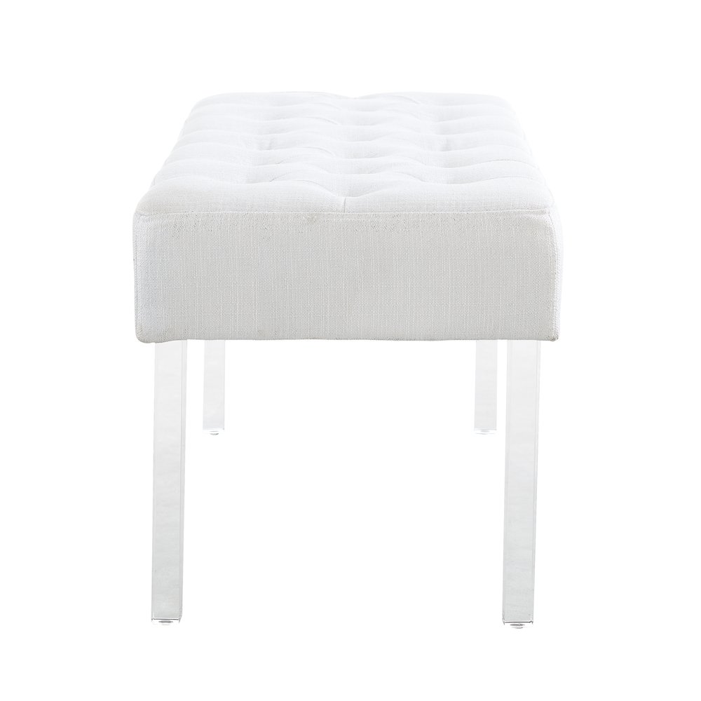 Ella Glitz Acrylic Leg Bench. Picture 6