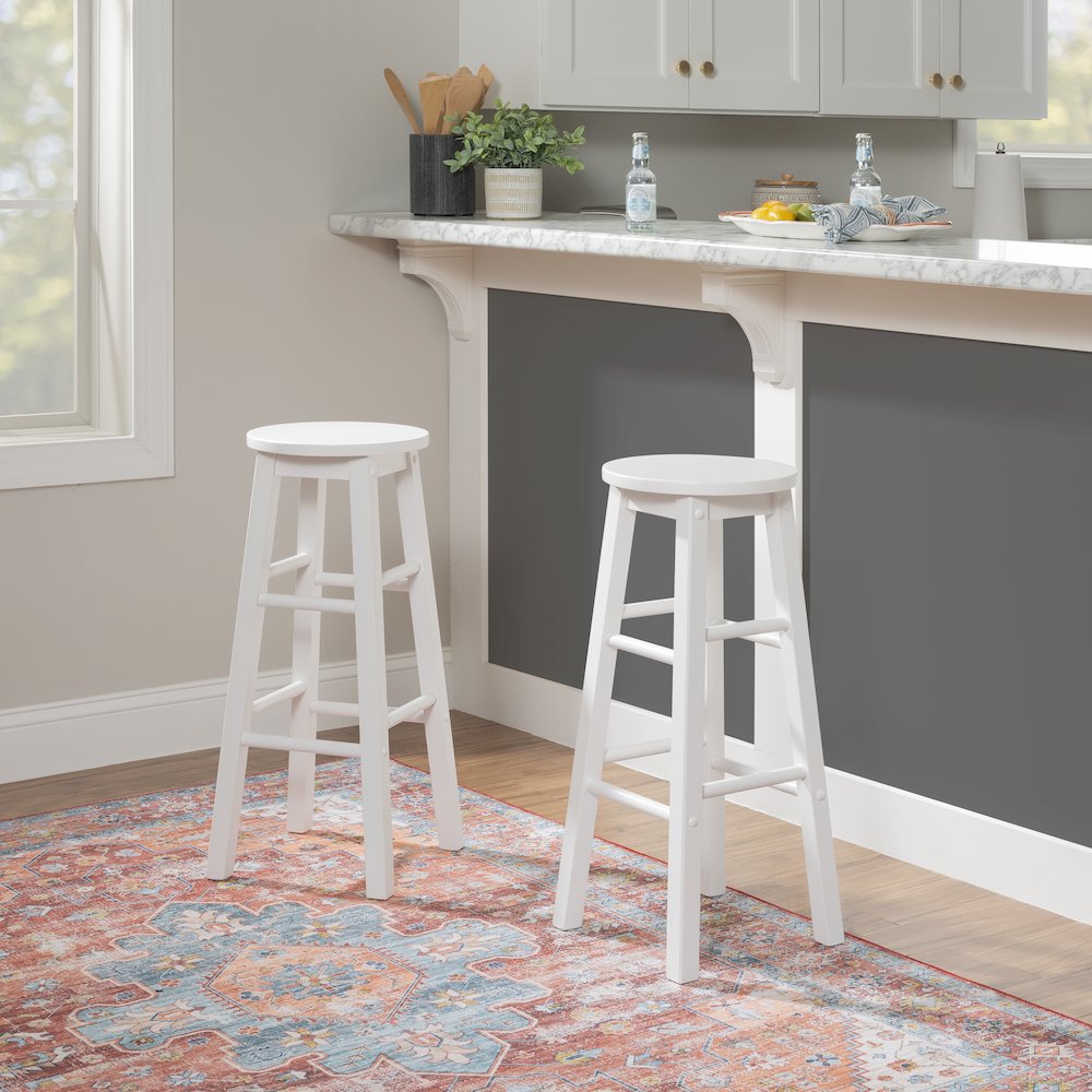29 Inches Barstool White. Picture 3