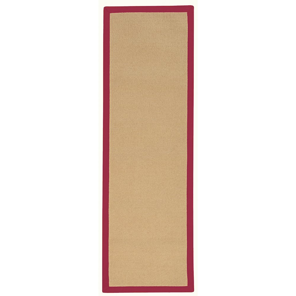 Athena Sisal & Red 2.6x12, Rug. Picture 1