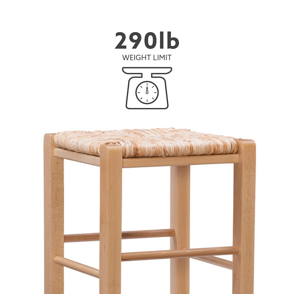 Gianna Backless Barstool Natural Set Of 2. Picture 13