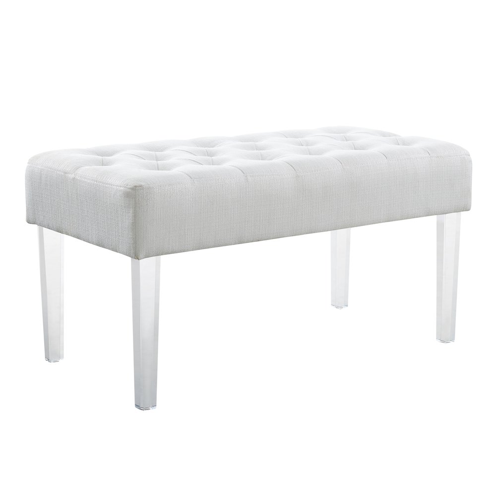 Ella Glitz Acrylic Leg Bench. Picture 7