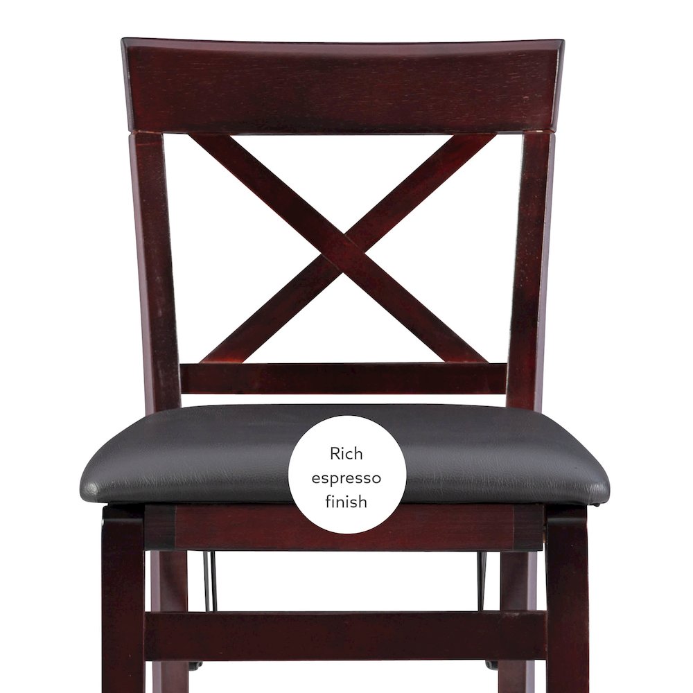 Triena 24 In X Back Folding Counter Stool. Picture 14
