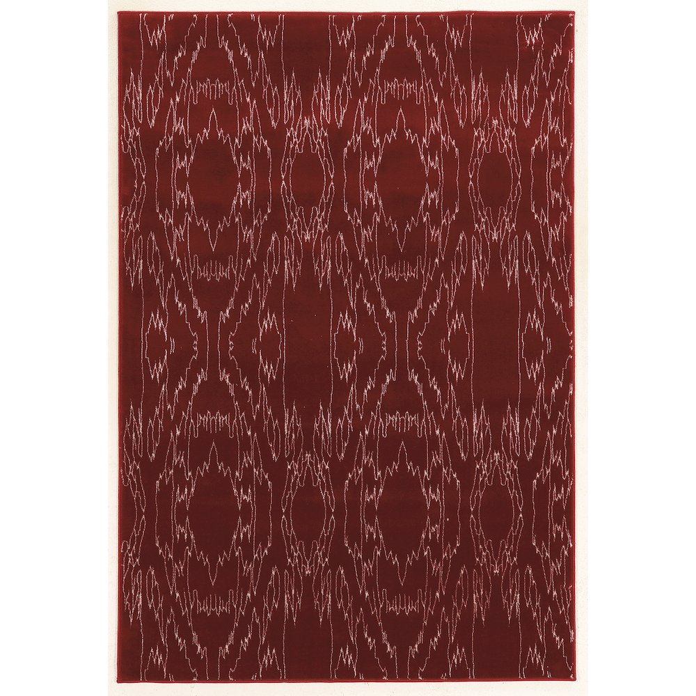 Prisma Electric Red & White 5.3x7.6, Rug. Picture 1