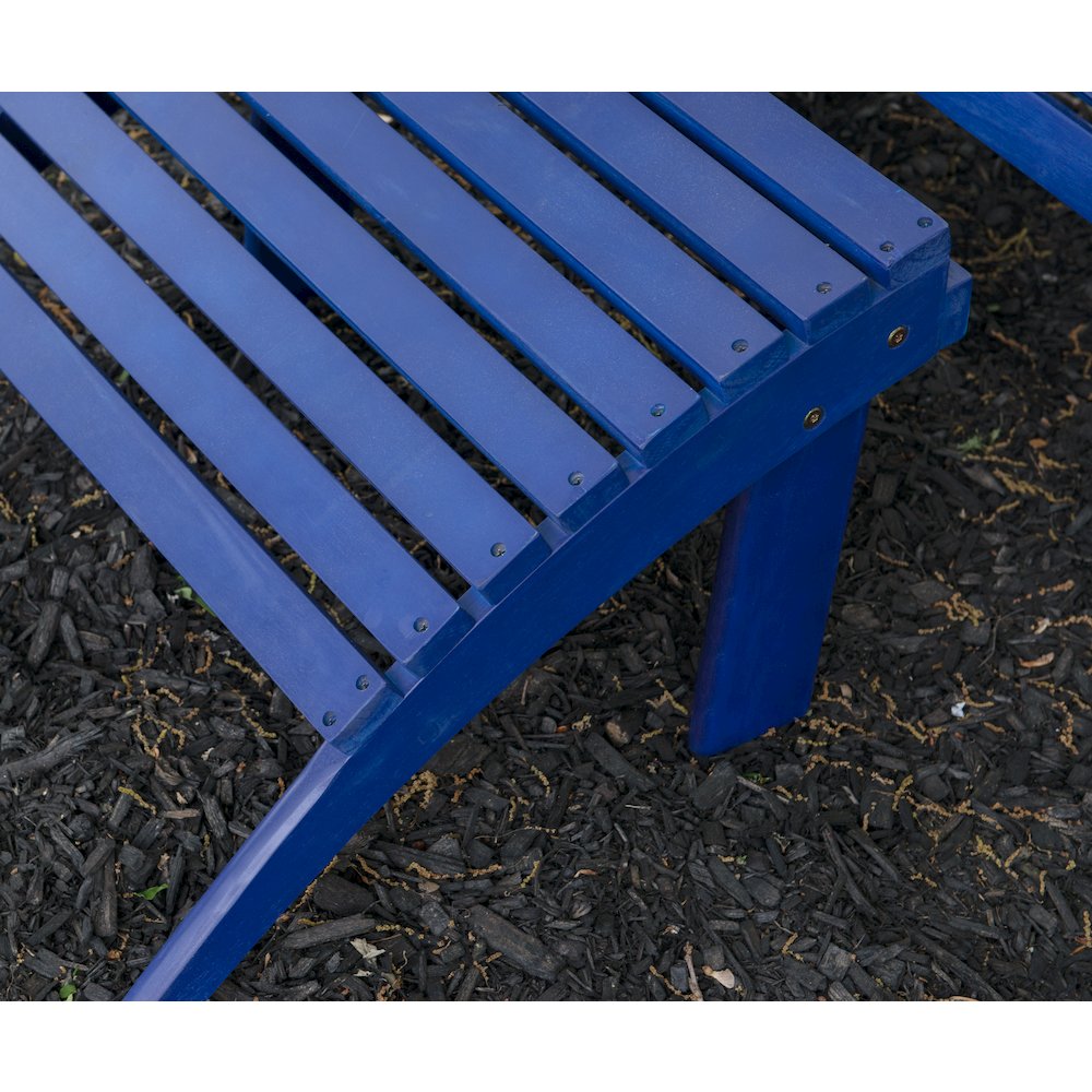 Adirondack Ottoman Blue. Picture 2