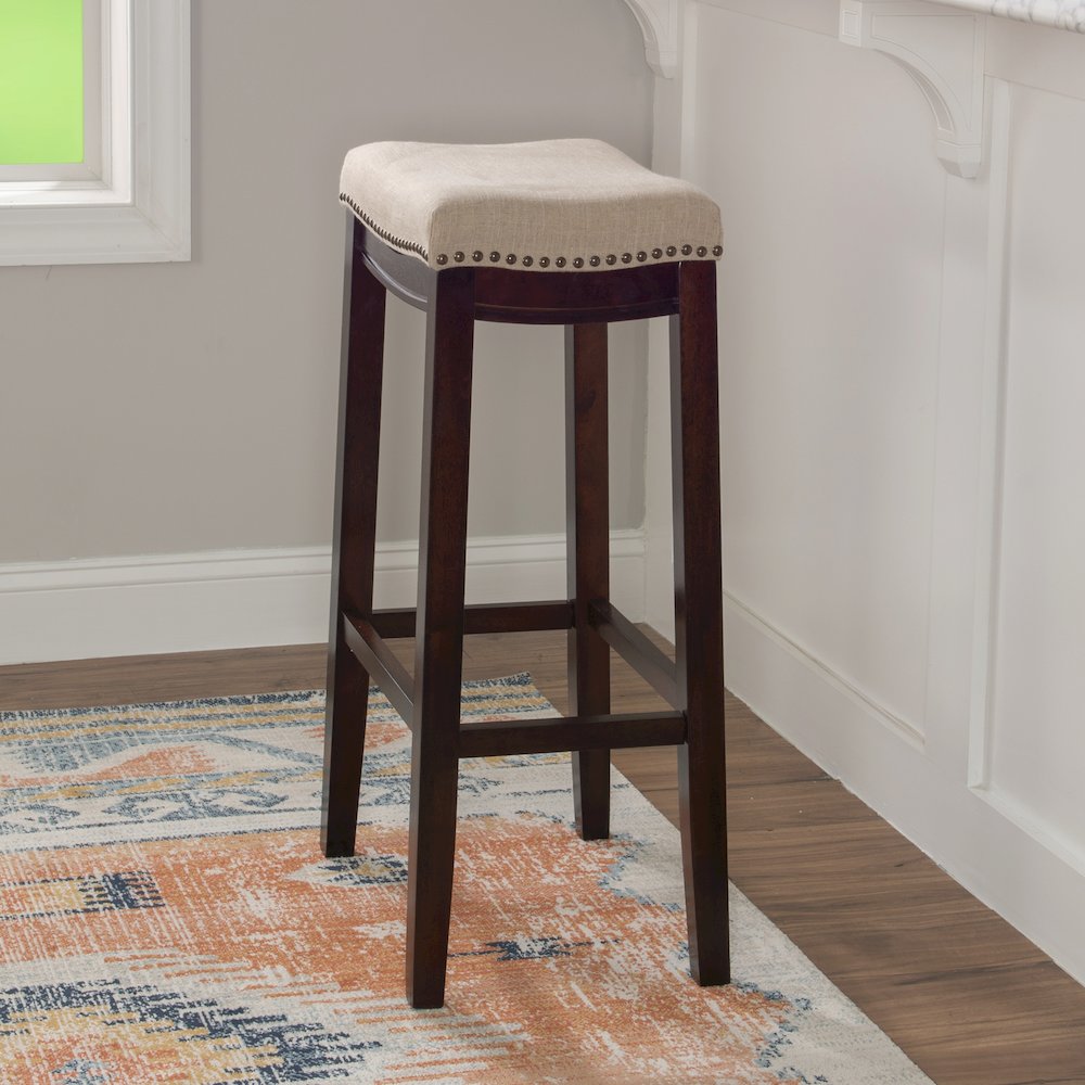 Claridge Linen Bar Stool. Picture 4