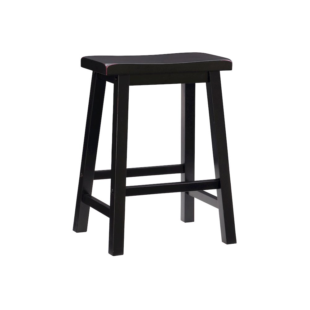 Antique Black with Sand Through Terra Cotta Counter Stool. Picture 7