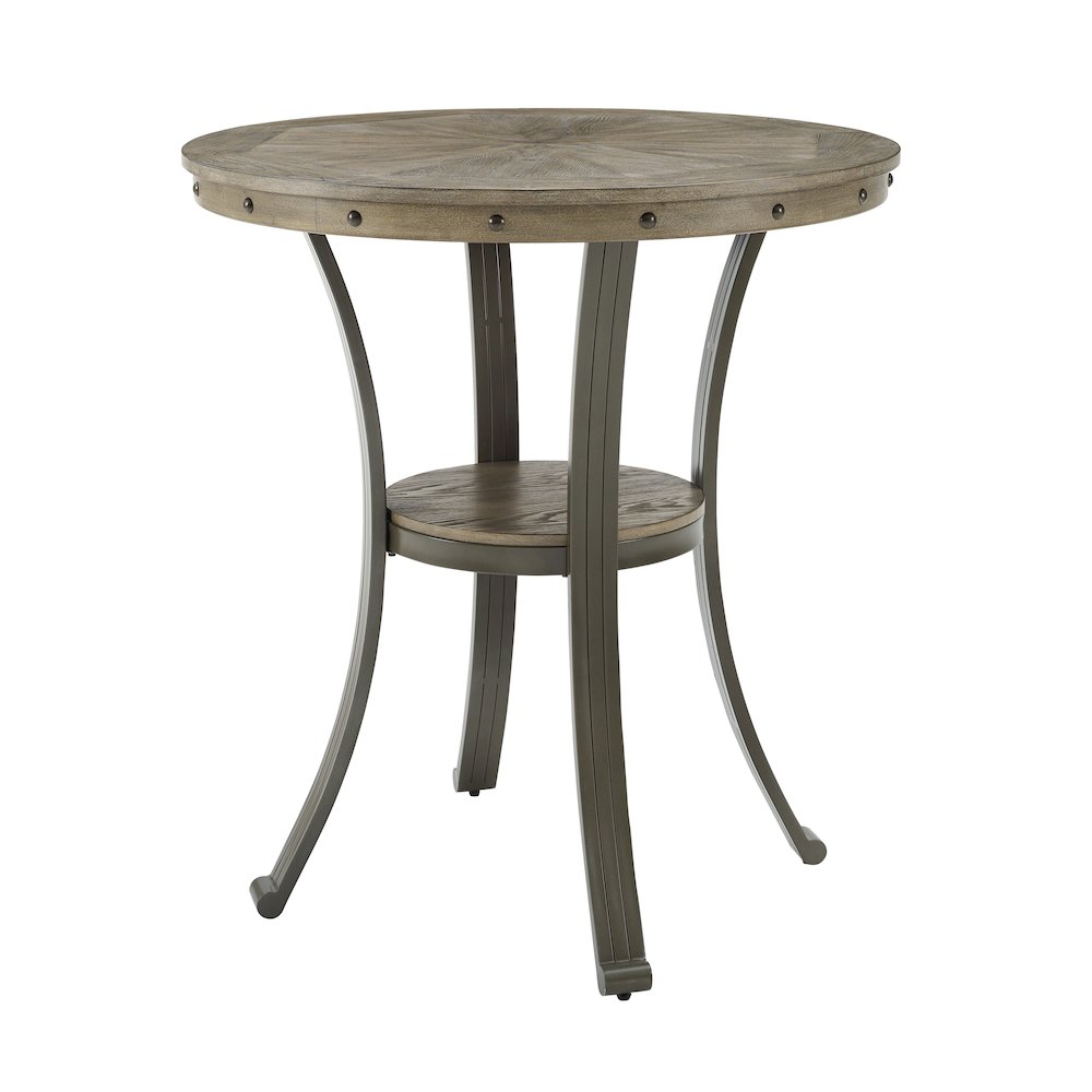 Franklin Pub Table, Pewter. Picture 4