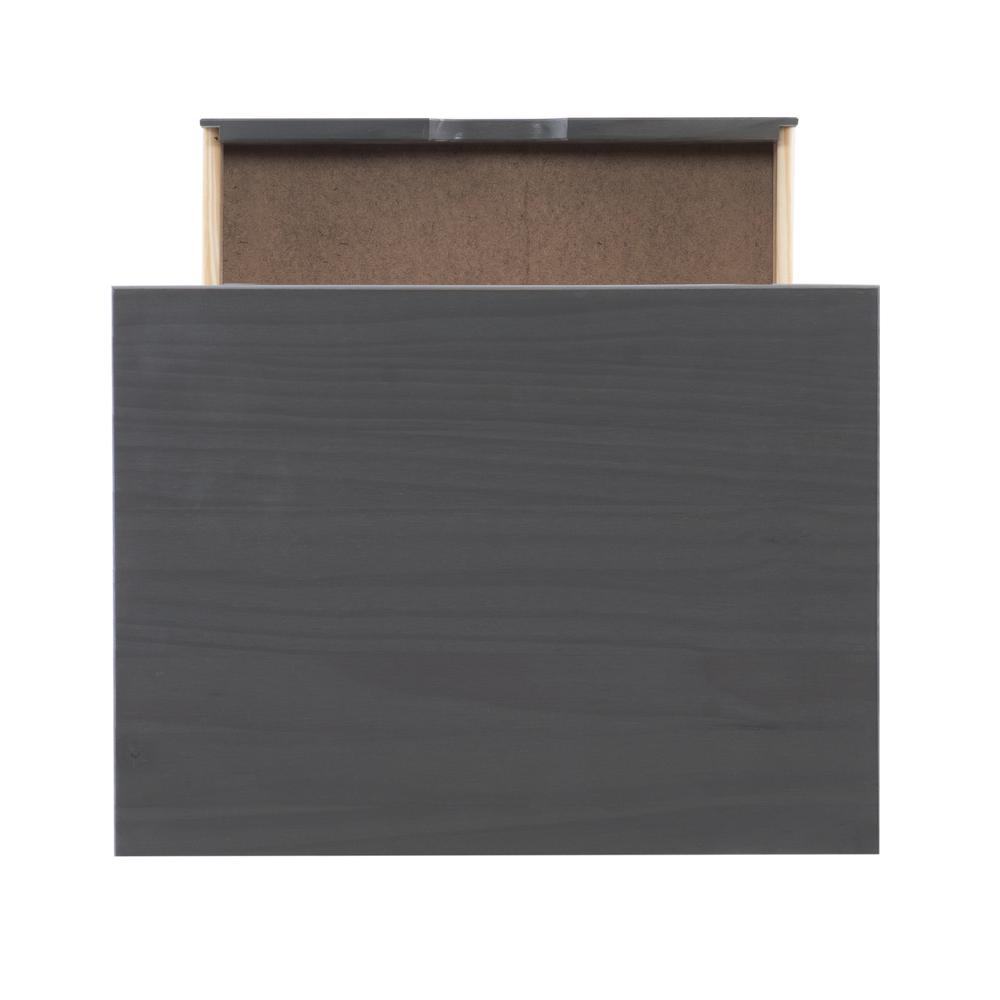 Cary Six Drawer Wide Roll Cart, Grey. Picture 7