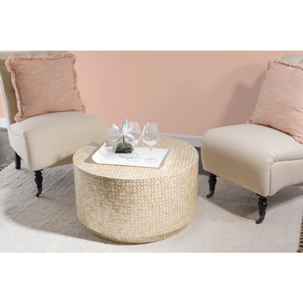 Perrin Capiz Mosaic Coffee Table. Picture 1