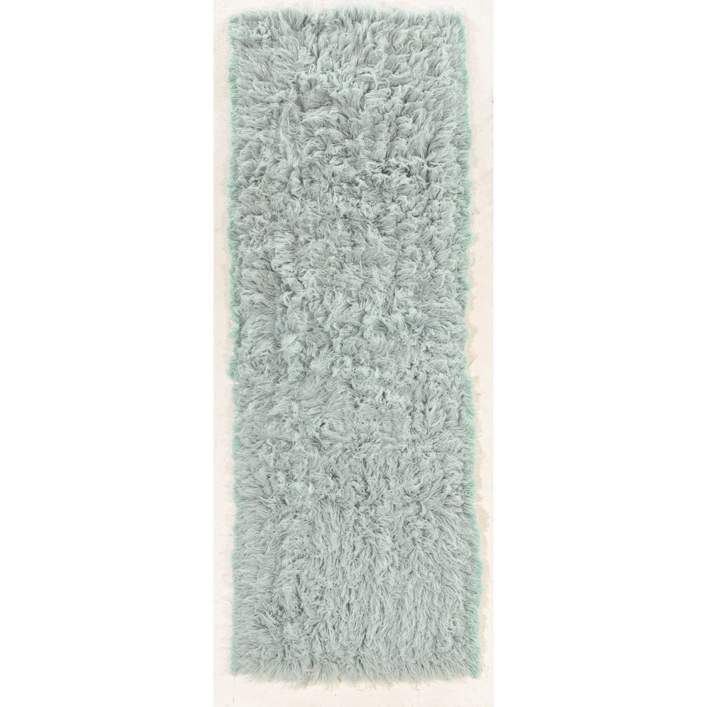 New Flokati 1400gram PastelBlue 2.4x8.6, Rug. Picture 1