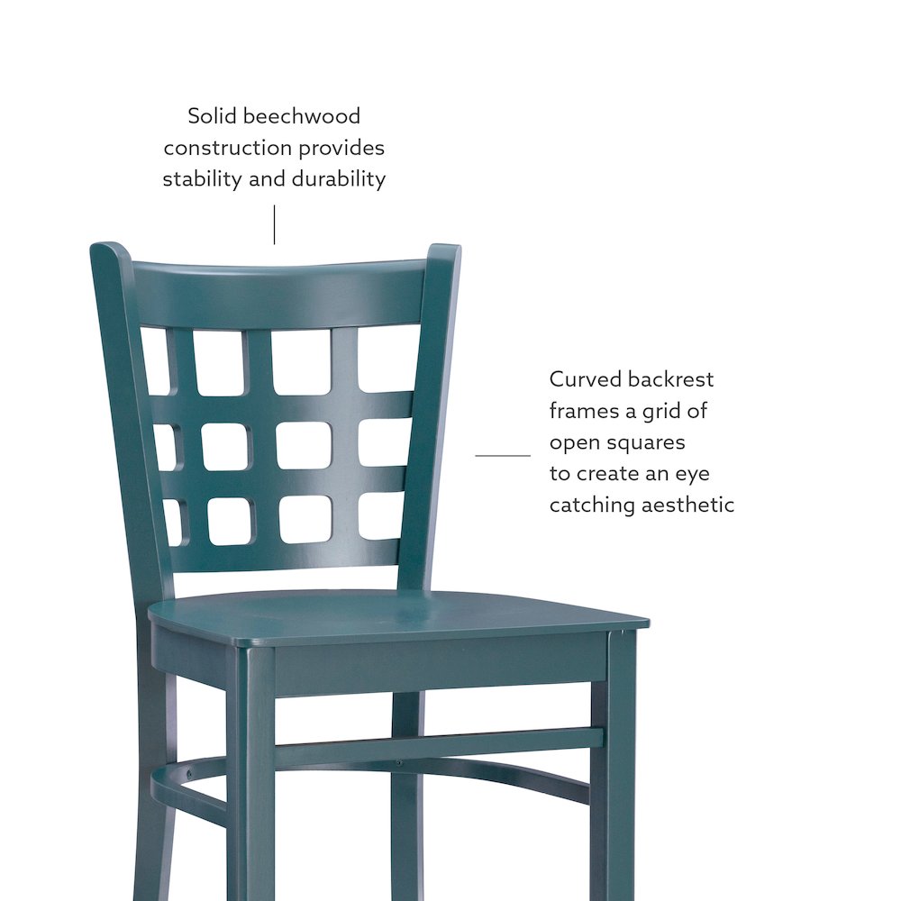 Lola Counter Stool Green Set Of 2. Picture 10