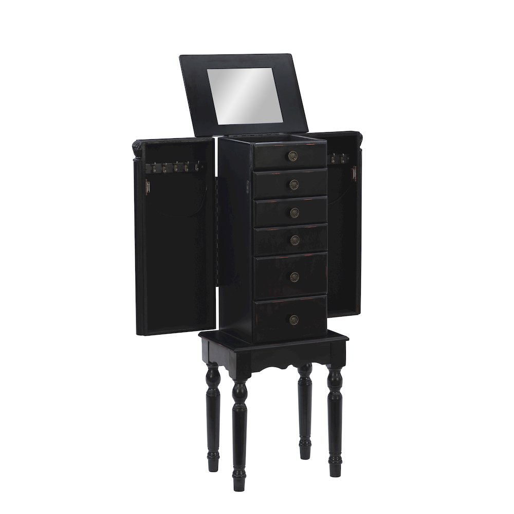 Ebony Jewelry Armoire. Picture 1