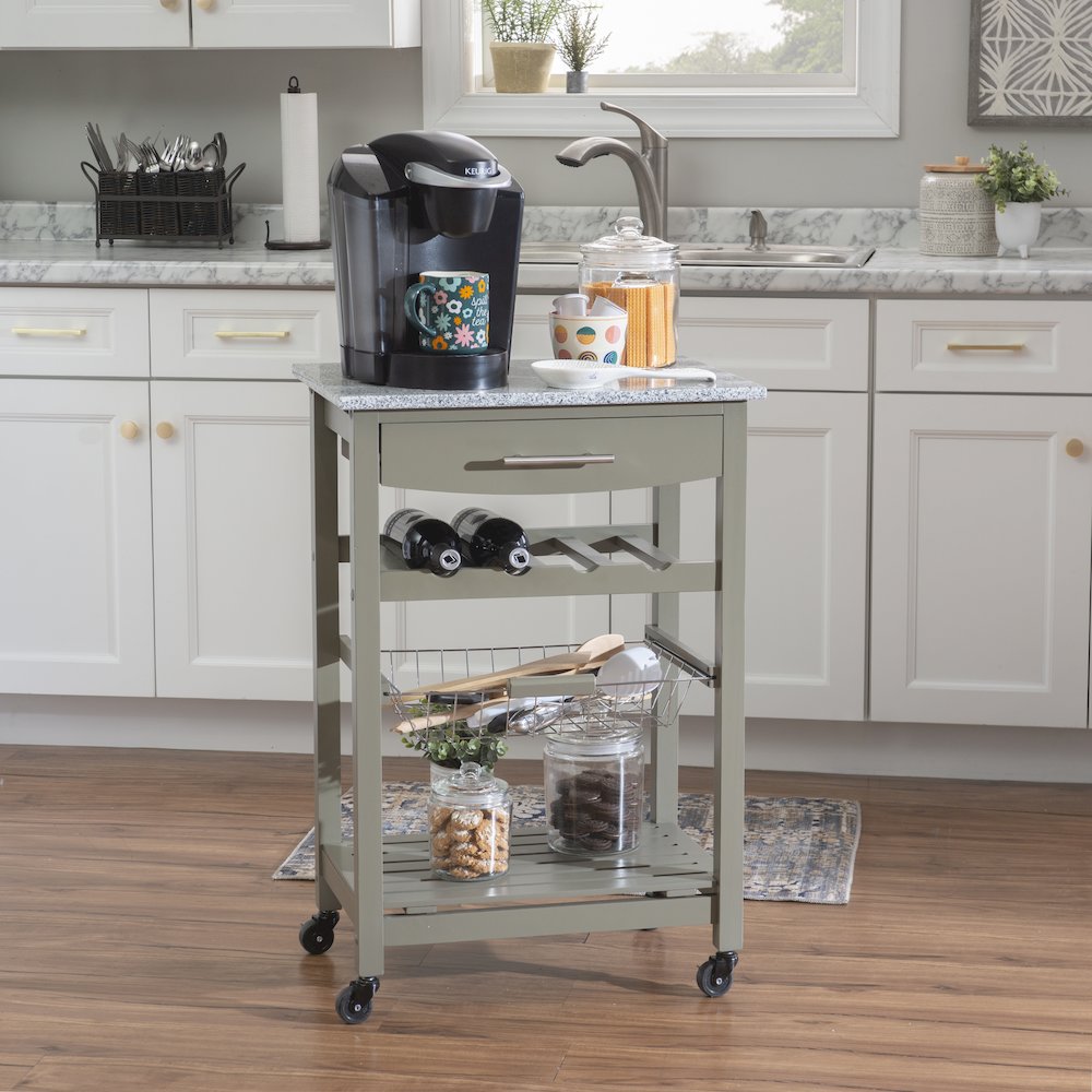 Roger Gray Kitchen Island Granite Top. Picture 4
