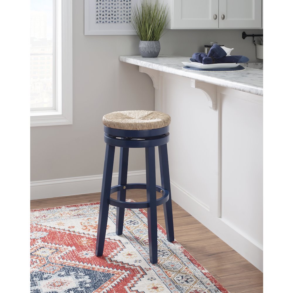 Morgan Barstool Navy Blue. Picture 3
