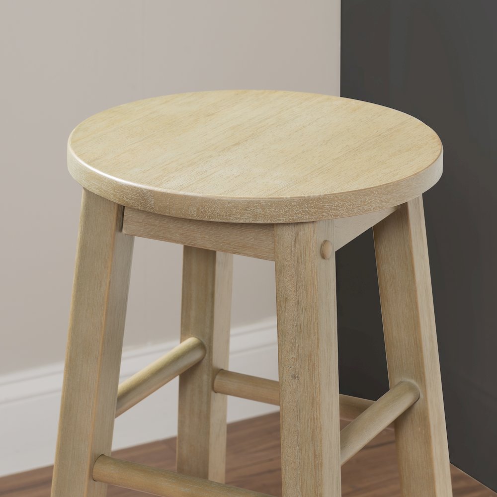 29 Inches Barstool Grey Wash. Picture 5