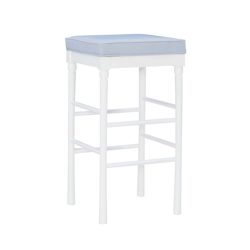Dehart Barstool White Set Of 2. Picture 1