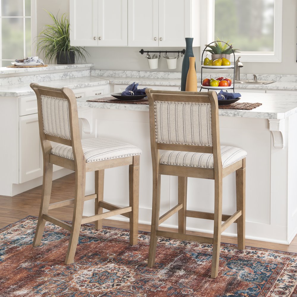 Emmy 26 In Grey Counter Stool. Picture 2