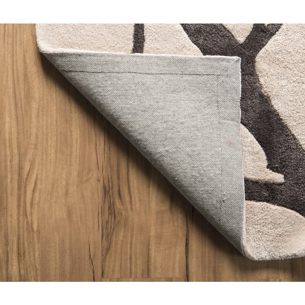 Trio Forest Cream & Charcoal 5x7, Rug. Picture 2