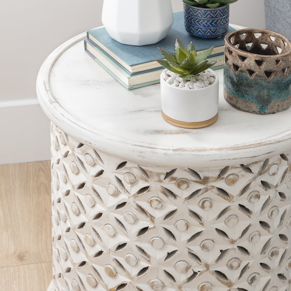 Inora Side Table White. Picture 2
