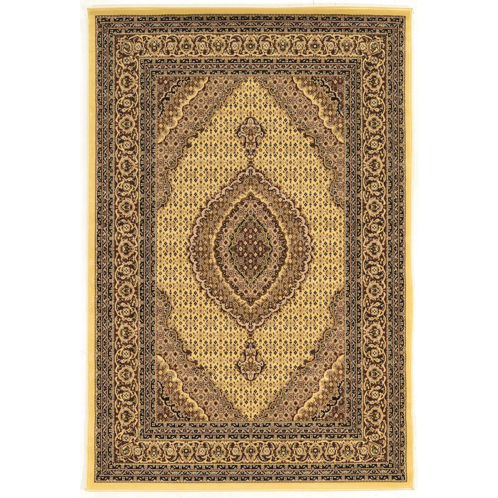 Persian Treasures Mahi Tabriz Cream 8x10, Rug. Picture 1
