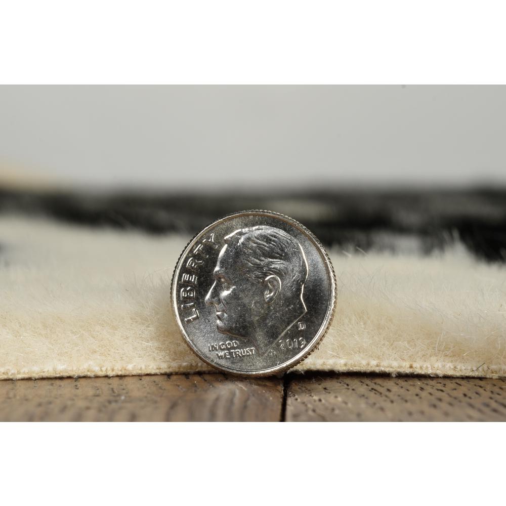 FAUX COW HIDE MINI ZEBRA IVYBLK, Rug. Picture 6