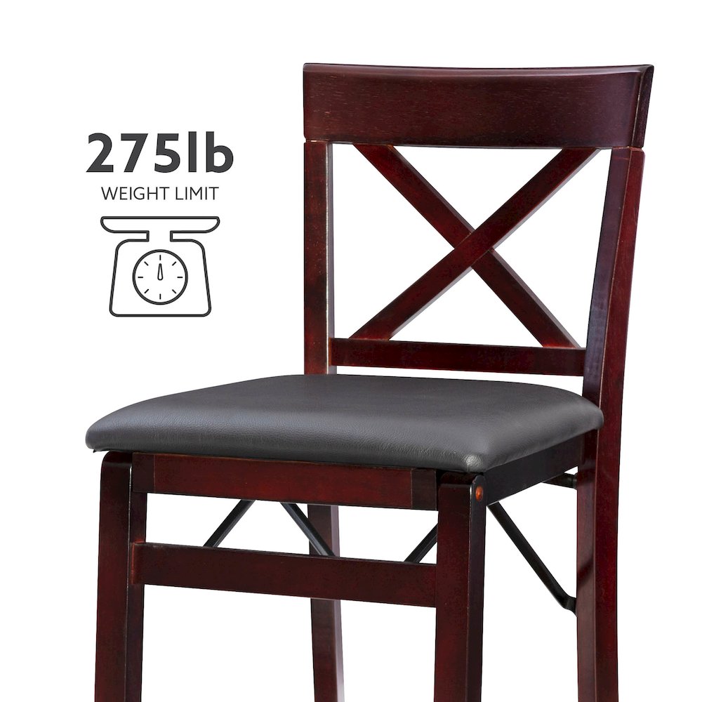 Triena 24 In X Back Folding Counter Stool. Picture 16