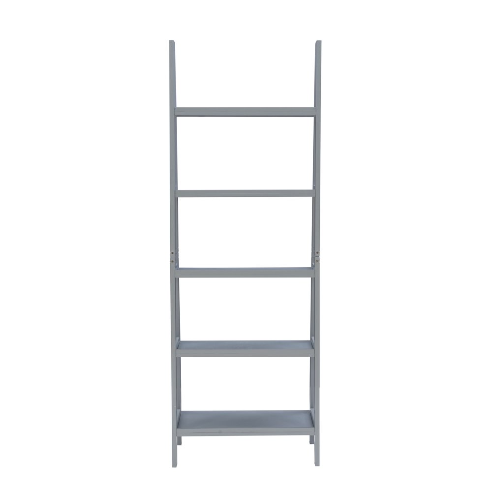 Acadia Ladder Bookshelf, Grey. Picture 7