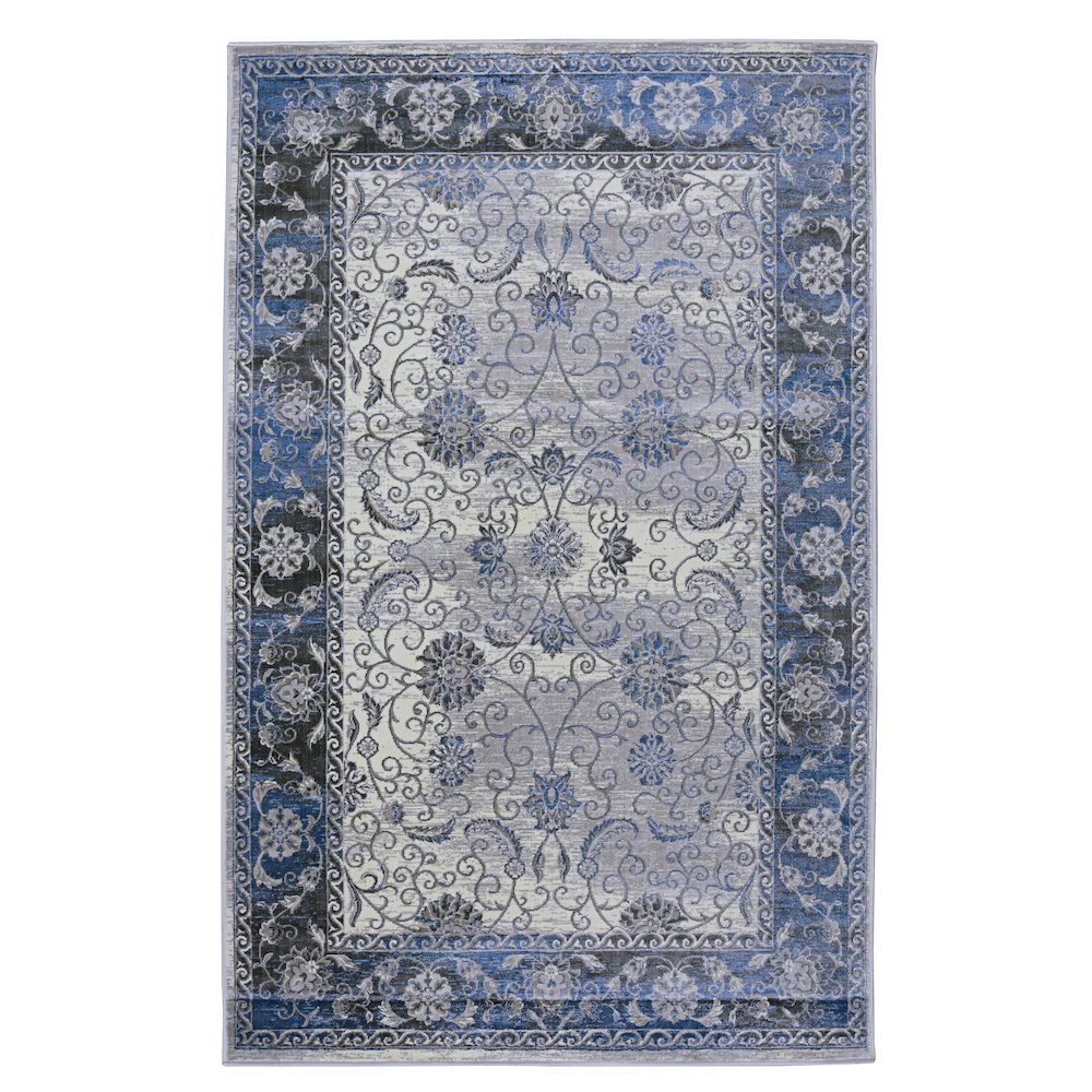 Vintage Isfahan Grey & Charcoal 5x7.6, Rug. Picture 1