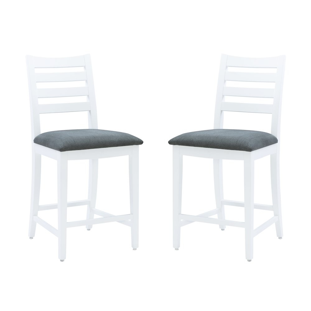 Flynn White Counter Stool Uph Seat. Picture 7