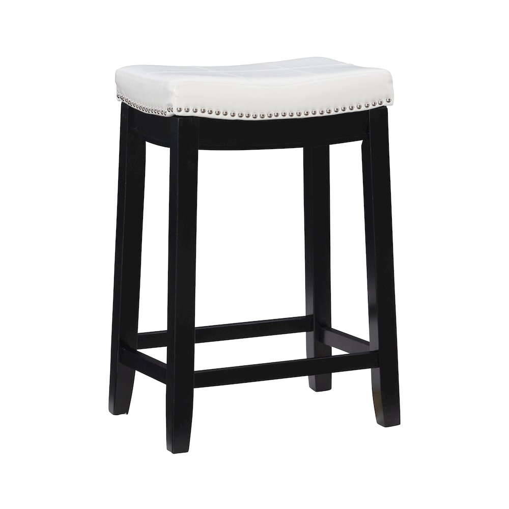 Claridge White Pu Counter Stool. Picture 1