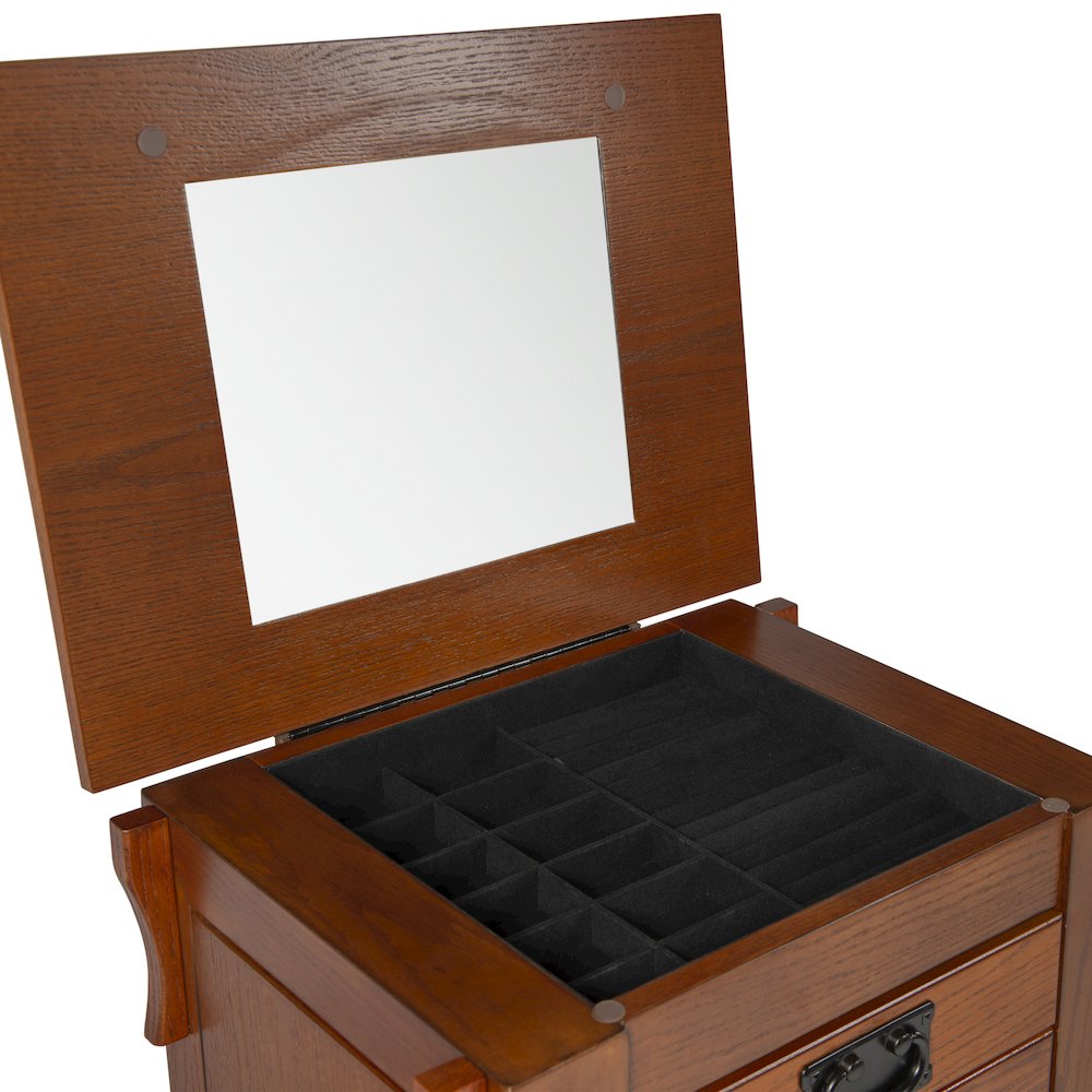 Mission Oak Jewelry Armoire. Picture 7