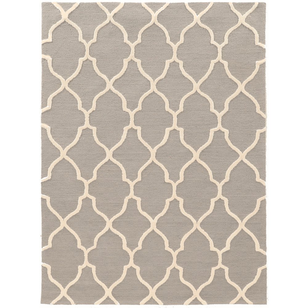 Trio Geo Grey & Ivory 8x10, Rug. Picture 2