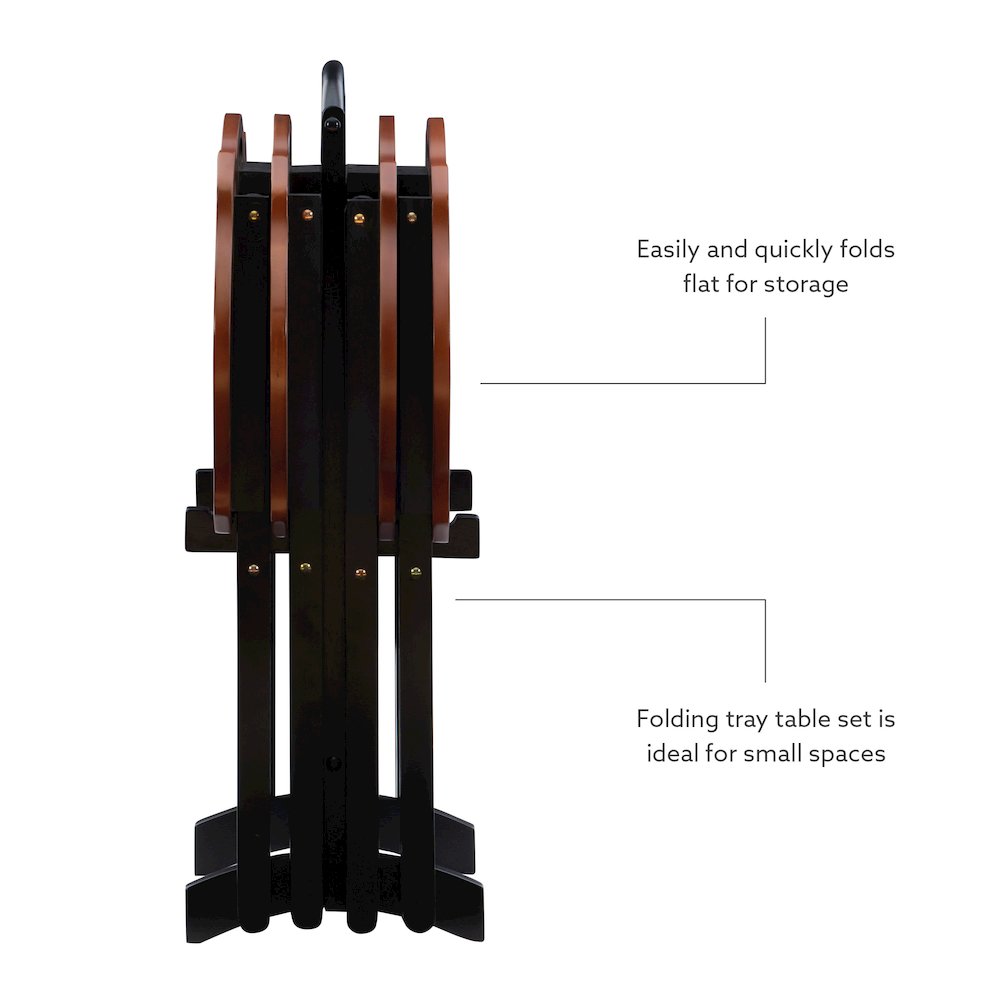 Serpentine Black Tray Table. Picture 14