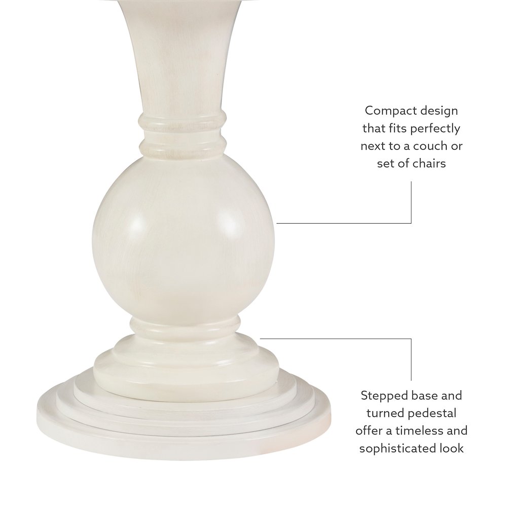 Adeline Round Accent Table Cream. Picture 8