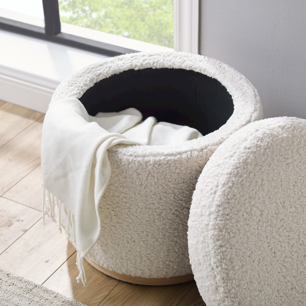 Blanche Storage Ottoman Natural. Picture 4
