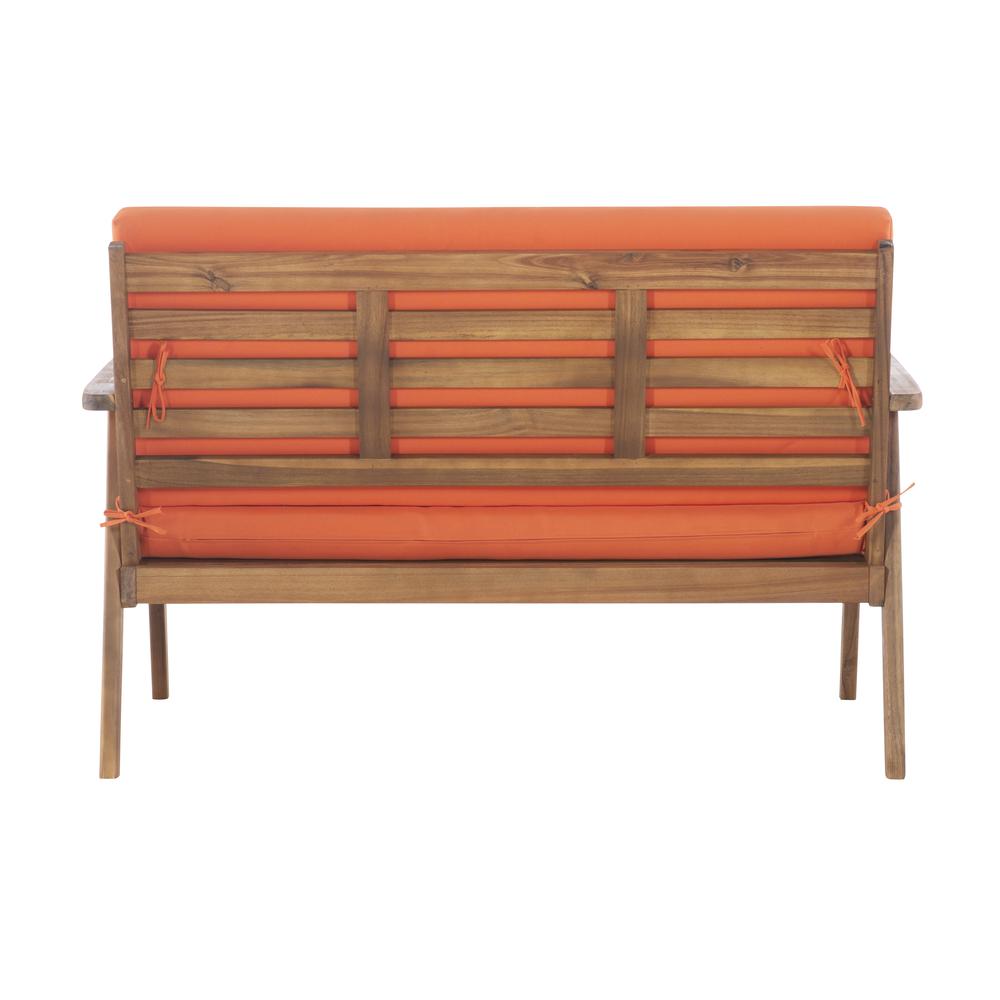 Cole Outdoor Chat Set, Orange and Brown. Picture 9