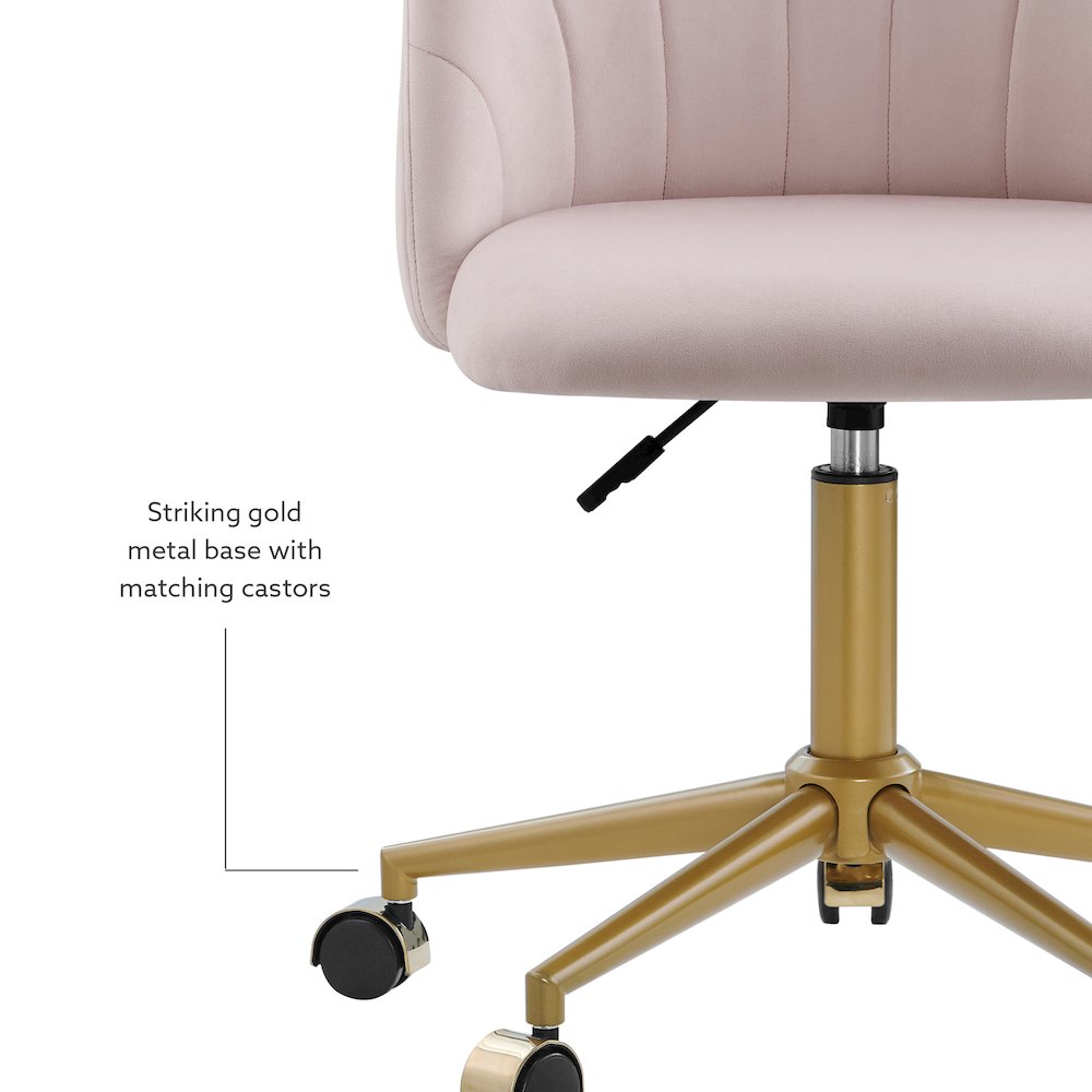 Adalynn Desk Chair Blush Pink. Picture 14